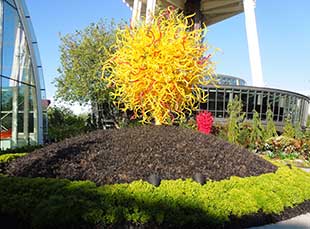 Art and edgy garden design are on display at Chihuly Garden and Glass