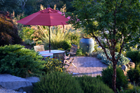 Nyce Gardens inserted sitting throughout
